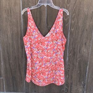 Free People Oversized Floral Tank Top